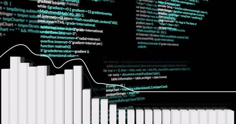 Financial Data Analysis with Code and Graphics - Download Free Stock Images Pikwizard.com