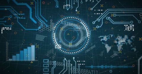 Futuristic Technology Interface with Global Data Connections - Download Free Stock Images Pikwizard.com