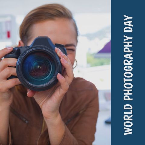 World Photography Day Celebration with Female Photographer - Download Free Stock Templates Pikwizard.com
