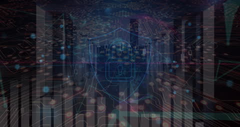 Futuristic Cybersecurity and Financial Data Visualization