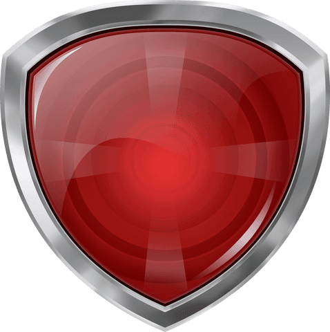 transparent red circular light with silver shield frame - Download Free Stock Videos Pikwizard.com
