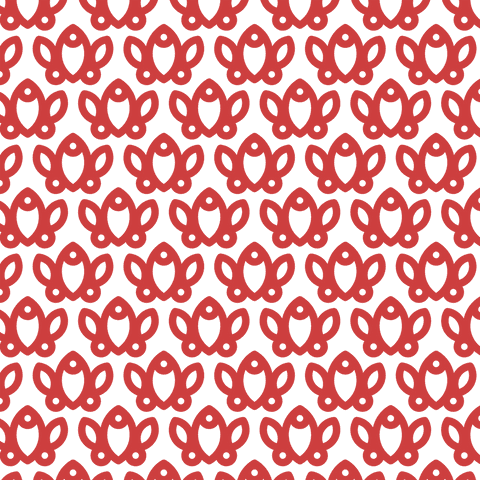 Red Flower Pattern on Transparent Background Art - Download Free Stock Videos Pikwizard.com