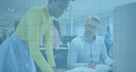 Corporate Collaboration in Modern Office Environment