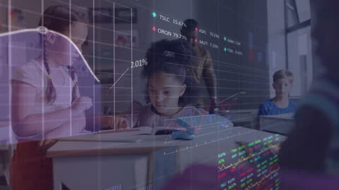 Diverse Schoolchildren Learning with Futuristic Data Visualizations