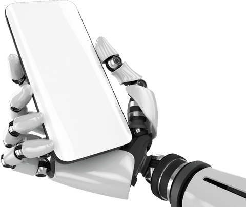 robot hand holding smartphone on transparent background ai innovation concept - Download Free Stock Videos Pikwizard.com