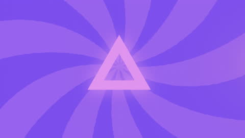 Mesmerizing Purple Spiral and Triangle Animation