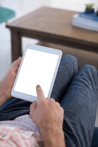 Transparent Screen Concept Image Fingers Pointing at Tablet Display - Download Free Stock Videos Pikwizard.com