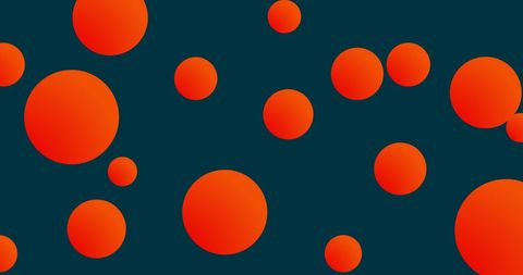 Vibrant Orange Circles on Dark Green Background Banner - Download Free Stock Images Pikwizard.com