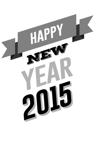 Transparent Happy New Year 2015 Celebration Banner Design - Download Free Stock Videos Pikwizard.com
