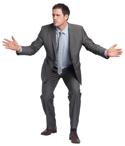 confused businessman gesturing with arms out transparent background - Download Free Stock Videos Pikwizard.com