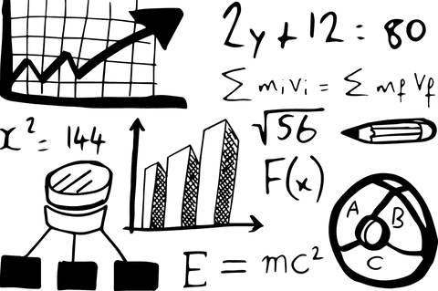 Transparent Graphical Bar Chart with Mathematical Equations - Download Free Stock Videos Pikwizard.com
