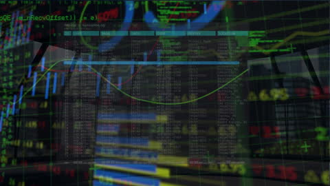 Digital Analytics Overlays on Urban Skyline