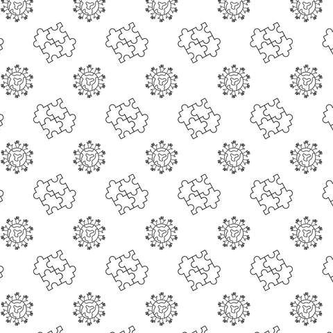 transparent globes and puzzle vector pattern background - Download Free Stock Videos Pikwizard.com