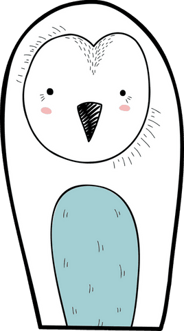 charming cartoon owl with transparent background and teal belly - Download Free Stock Videos Pikwizard.com