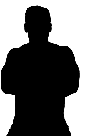 transparent silhouette of male athlete with crossed arms - Download Free Stock Videos Pikwizard.com