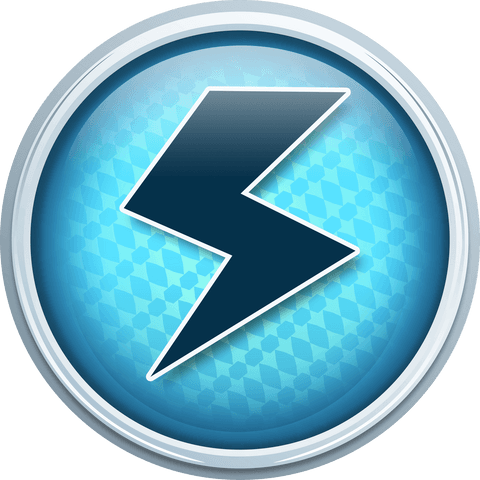 Transparent Circular Thunderbolt Icon with Blue Background Design - Download Free Stock Videos Pikwizard.com