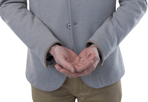 professional pose mid section of man in suit with transparent background - Download Free Stock Videos Pikwizard.com