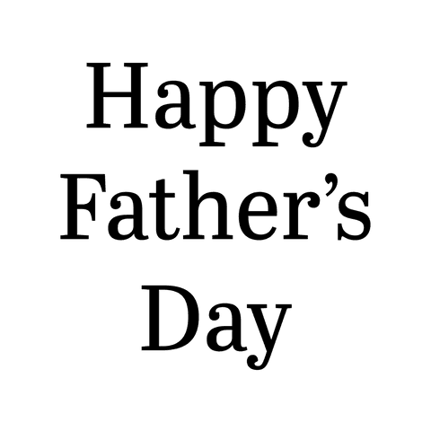 Happy father's day text transparent celebration design