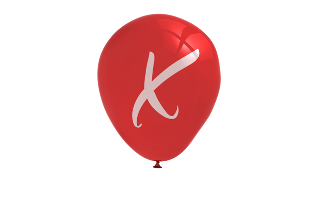 Red Balloon with Letter X on Transparent Background for Flying Toy Concepts - Download Free Stock Videos Pikwizard.com