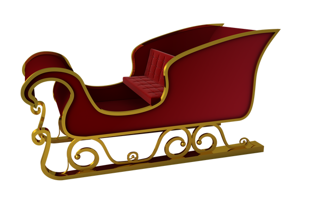 Transparent Red and Gold Santa Sleigh Isolated - Download Free Stock Videos Pikwizard.com