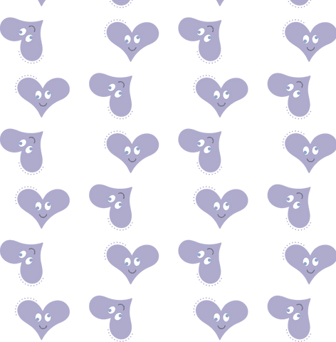 purple smiling hearts pattern on transparent background - Download Free Stock Videos Pikwizard.com