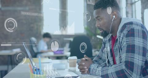 African American Professional Analyzing Digital Data at Work - Download Free Stock Images Pikwizard.com