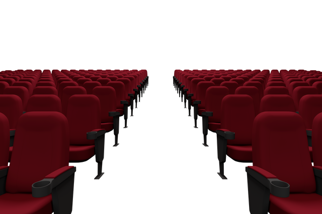 Transparent Cinema Chairs Rows on Isolated Background - Download Free Stock Videos Pikwizard.com