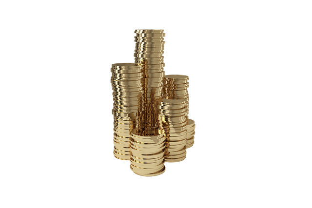 Transparent Stacks of Shiny Gold Coins Isolated on White Background - Download Free Stock Videos Pikwizard.com