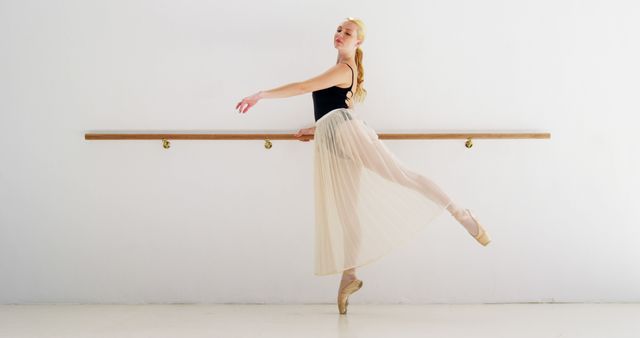 Ballerina practicing ballet dance in the studio - Download Free Stock Photos Pikwizard.com