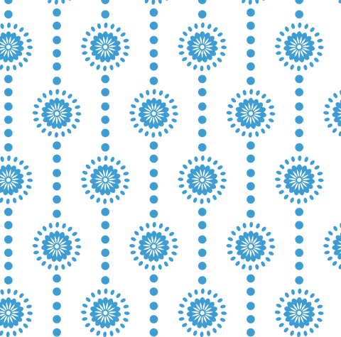 Transparent Blue Floral Pattern with Repeating Circles - Download Free Stock Videos Pikwizard.com