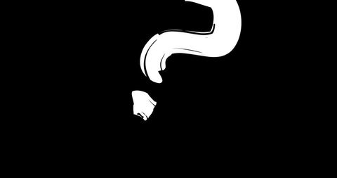 Stylized White Question Mark on Black Background - Download Free Stock Images Pikwizard.com