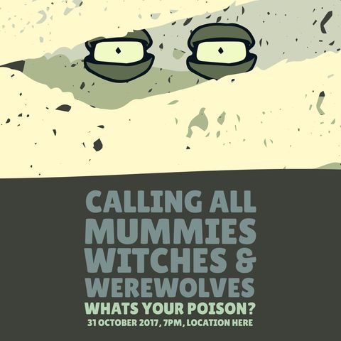 Halloween Event Invitation with Mysterious Eerie Glasses - Download Free Stock Templates Pikwizard.com