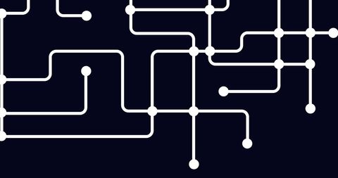 Abstract Circuit Pattern on Black Background - Download Free Stock Images Pikwizard.com