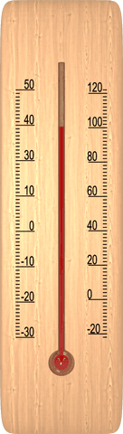 transparent wooden thermometer displaying celsius and fahrenheit scales - Download Free Stock Videos Pikwizard.com