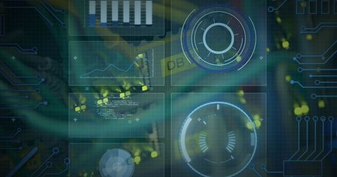 Futuristic Digital Dashboard of Data Analytics and Technology - Download Free Stock Images Pikwizard.com
