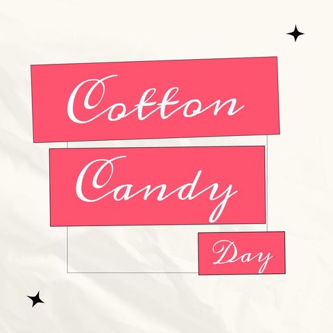 cotton candy day celebration with pink graphic elements - Download Free Stock Templates Pikwizard.com