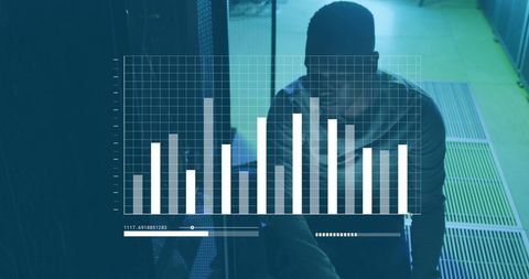 African American Businessman Analyzing Data in Server Room - Download Free Stock Images Pikwizard.com