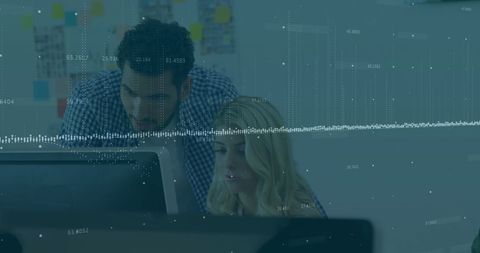 Financial Analysis Concept with Team in Modern Office