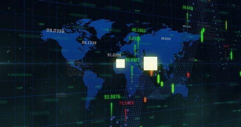 Global Financial Data Visualization and Analytics Interface - Download Free Stock Images Pikwizard.com