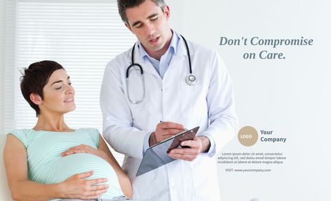 Pregnant Woman Consultation with Doctor in Clinic Setting