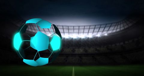 Digital Football Arena with Modern Lighting Effects - Download Free Stock Images Pikwizard.com