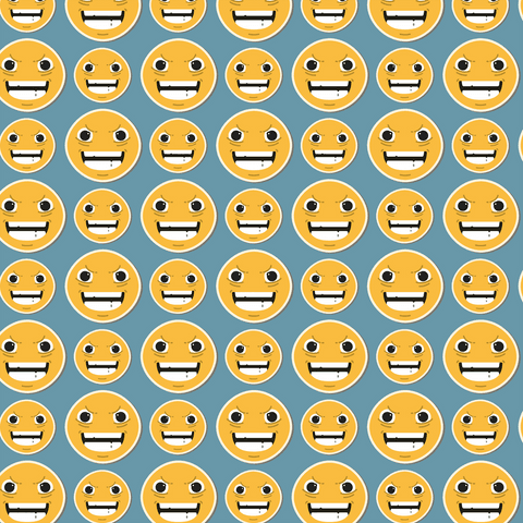 smiling emoji pattern on transparent background - Download Free Stock Videos Pikwizard.com