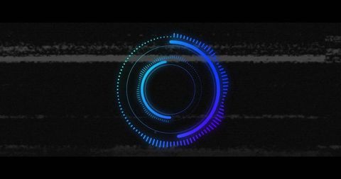 Abstract Digital Interface with Data Scanning Circles - Download Free Stock Images Pikwizard.com