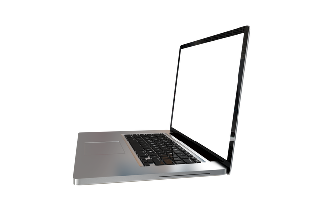 Laptop with Blank Screen on Transparent Background for Design Mockups or Presentations - Download Free Stock Videos Pikwizard.com