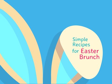 minimalist easter brunch recipe poster design - Download Free Stock Templates Pikwizard.com