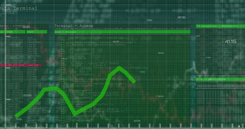 Digital Data Processing Interface with Code and Graph - Download Free Stock Images Pikwizard.com