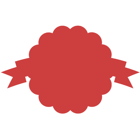 Abstract Red Ribbon Emblem on Transparent Background with Badge Design - Download Free Stock Videos Pikwizard.com