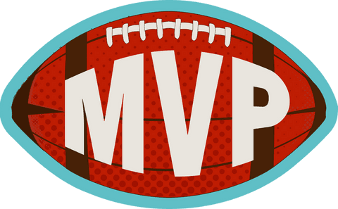 Transparent American Football MVP Illustration with Teal Details