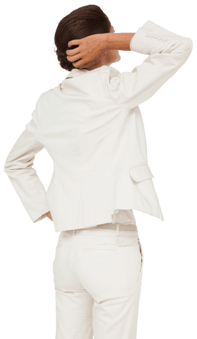 hispanic businesswoman scratching head in thoughtful pose transparent background - Download Free Stock Videos Pikwizard.com