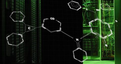 Futuristic Molecular Neurons Illuminating Data Server - Download Free Stock Images Pikwizard.com